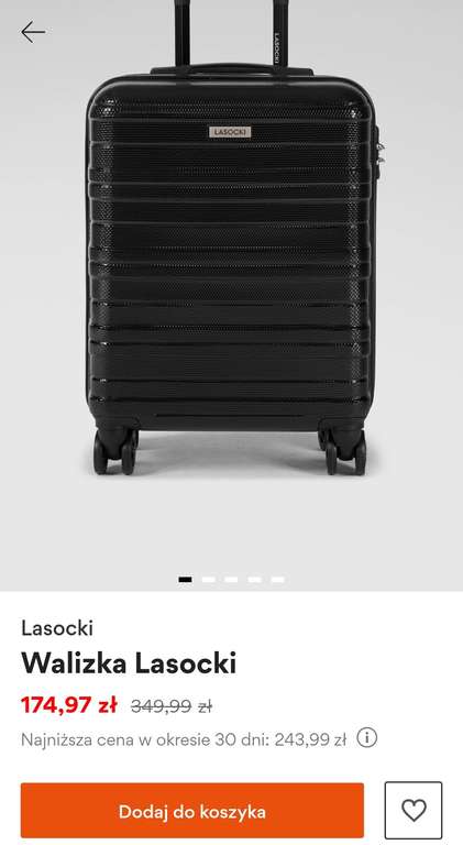 Walizka Lasocki CCC bagaż podręczny (możliwe 157,47zł)