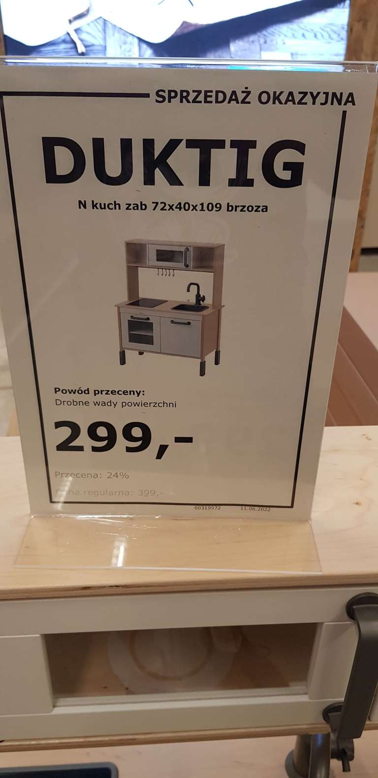 Ikea Poznań Kuchnia dziecięca Duktig dział powstawowy
