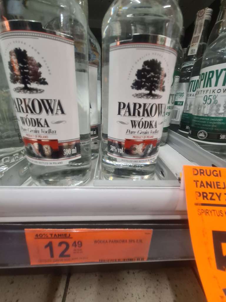 Wódka parkowa, 38%, 0,5l w Biedronka