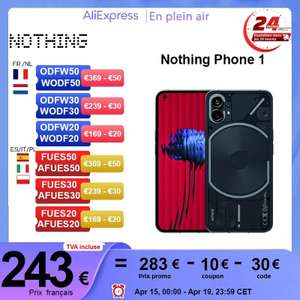 Smartfon Nothing Phone 1, wersja Global , 8GB 256GB - 274.29$