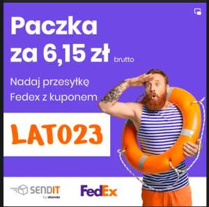 Paczka Fedex do 5 kg na sendit.pl za 6.15 zł brutto
