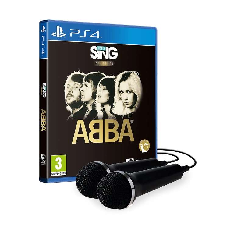 Karaoke Gra Playstation 5 Lets Sing Abba + 2 mikforony (dostępne również na Playstation 4, Nintnedo Switch i XBOX)