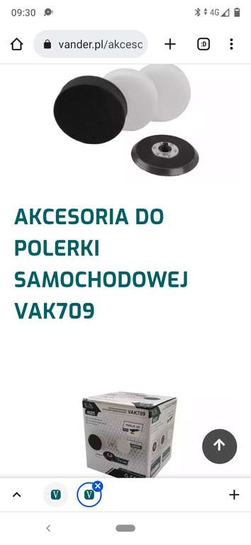 Polerka DA dual action Vander VP0709 + akcesoria VAK709
