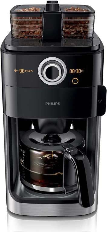 Ekspres do kawy przelewowy, wbudowany młynek Philips HD7769/00