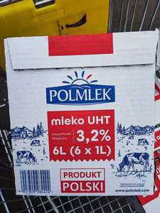 Mleko 3,2% Polmlek 6+6 gratis (cena za 1szt.)