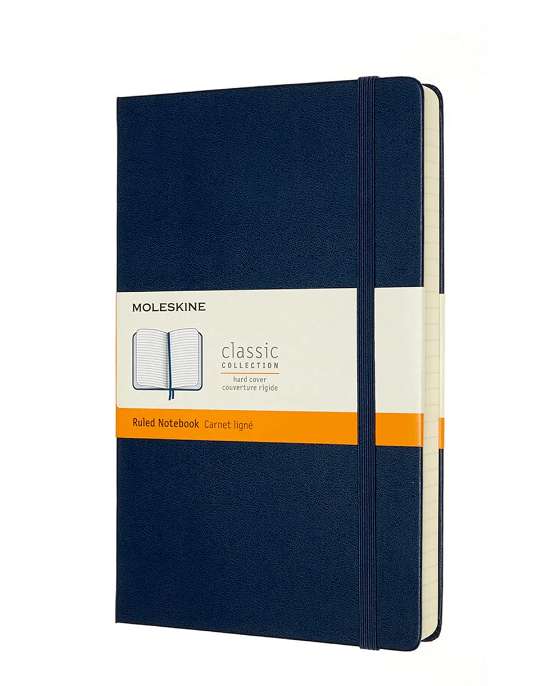 Moleskine - klasyczny notatnik, kolor szafirowy niebieski, 400 stron