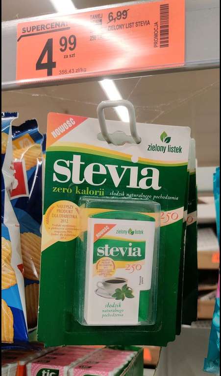 Słodzik - Zielony Listek Stevia. BIEDRONKA