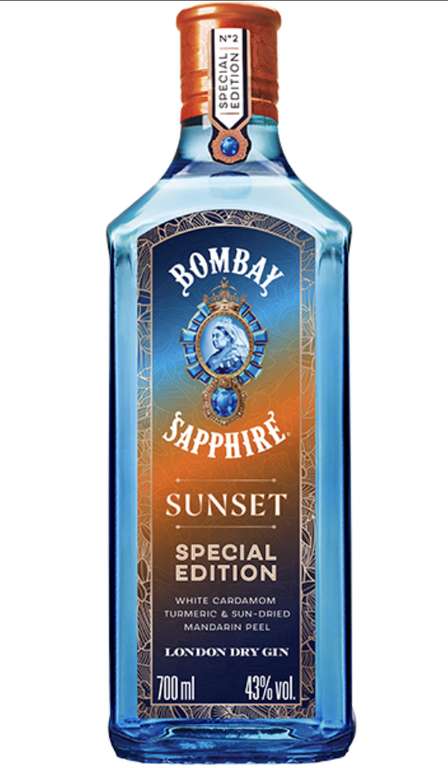 Gin Bombay Sapphire lub Sunset 0,7L w Carrefour