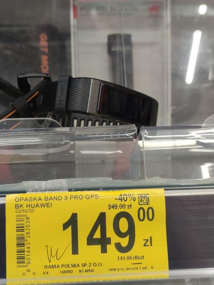 Carrefour Opaska Huawei Band 3 Pro GPS- 2szt. - Pepper.pl