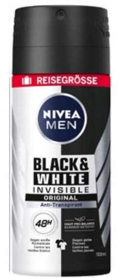 Antyperspirant NIVEA MEN BLACK WHITE INVISIBLE 100ml (7 szt. dostawa za free ze Smartem)