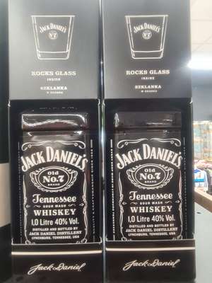 Whisky Jack Daniels 40%, 1 litr + szklanka gratis w Biedronka
