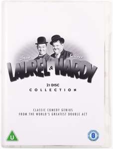 Kolekcja 21 płyt DVD z Flipem i Flapem (Laurel & Hardy 21 Disc Collection) - kultowe kino komediowe w wersji B&W