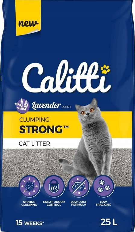 Calitti STRONG Lavender 25l - żwirek bentonitowy