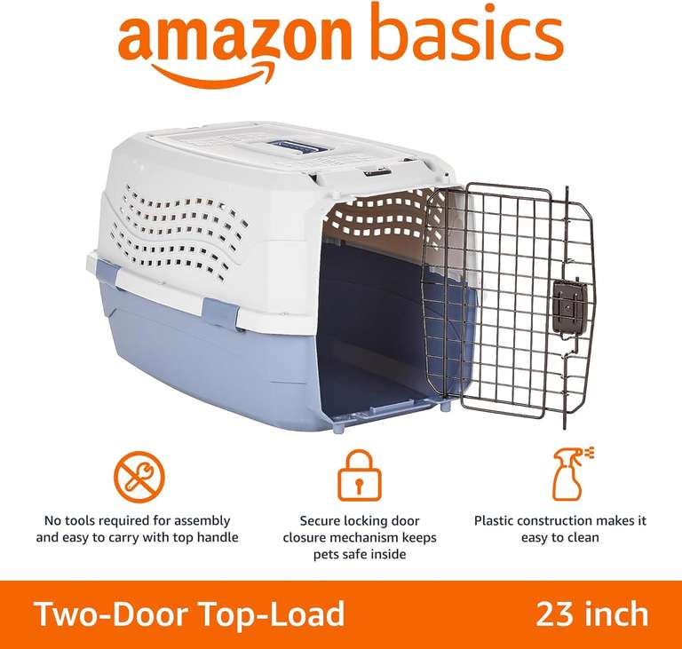 Transporter dla zwierząt Amazon Basics 58x38x33 cm