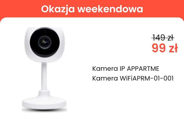 Kamera IP APPARTME Kamera WiFiAPRM-01-001