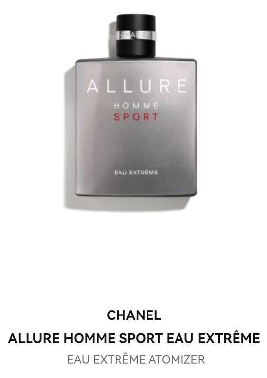 Woda perfumowana Chanel Allure Homme Sport Eau Extreme, pakowane po150 ml