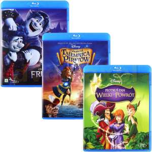 3 x Blu-ray, Disney Kolekcja: Piotruś Pan: Wielki Powrót + Dzwoneczek i Tajemnica Piratów + Naprzód Pakiet PL