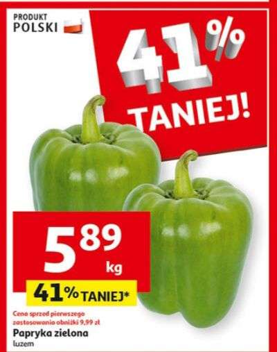 Papryka zielona kg Auchan