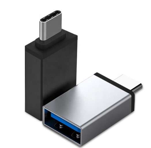 ADAPTER OTG USB USB 3.0 - TYP C - SREBRNY