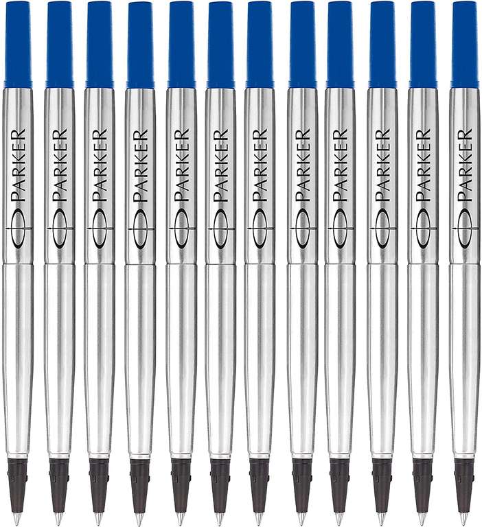 Parker 12szt niebieskich wkładów do długopisu, darmowa dostawa z Amazon Prime