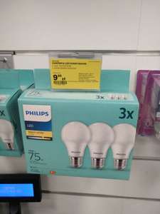 Żarówki Philips LED 3szt, E27 10W (75W), 3,33 zł/szt, Warm White 2700K @Euro RTV AGD