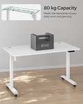 Stelaż elektryczny do biurka (bez blatu, z zaczepami, płynna regulacja, funkcja pamięci) @ Amazon DE Songmics