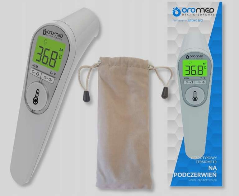 Termometr dla dzieci na podczerwień Oromed tylko w aplikacji