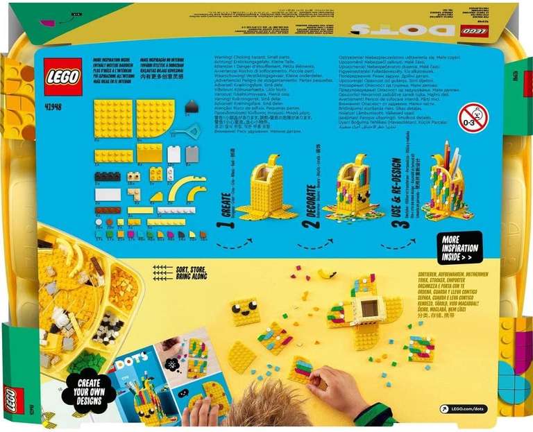 LEGO 41948 DOTS - Uroczy banan - pojemnik na długopisy
