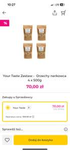 Your Taste Zestaw - Orzechy nerkowca 4 x 500g