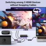 UGREEN HDMI 2.0 Switch / rozdzielacz 4K@60Hz HDMI 3w1 z pilotem Kompatybilny z PS5/4, Xbox, Apple TV, Blu-ray itp. @ Amazon
