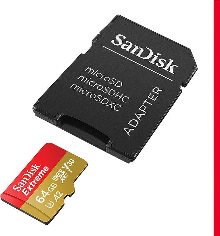Karta pamięci SanDisk Extreme 64GB micro SDHC V30