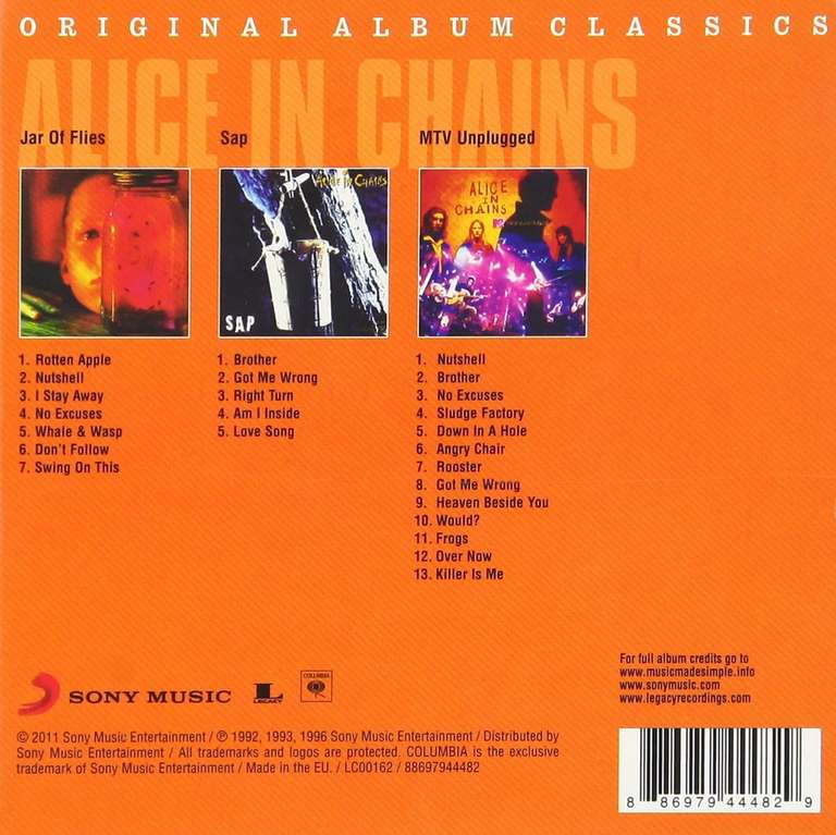 Alice in Chains - Original Album Classics (3 CD)
