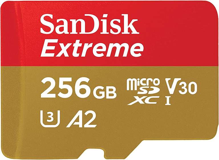 SanDisk Extreme Karta microSDXC 256 GB + adapter SD + RescuePRO Deluxe, do 190 MB/s, z wydajnością aplikacji A2