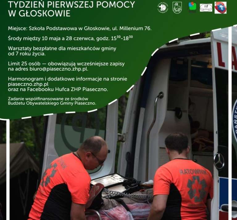 Bezpłatne zajęcia z pierwszej pomocy w Głoskowie
