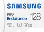 SAMSUNG PRO Endurance 128 GB microSDXC UHS-I U3 100 MB/s karta pamięci monitoringu wideo z adapterem (MB-MJ128KA)