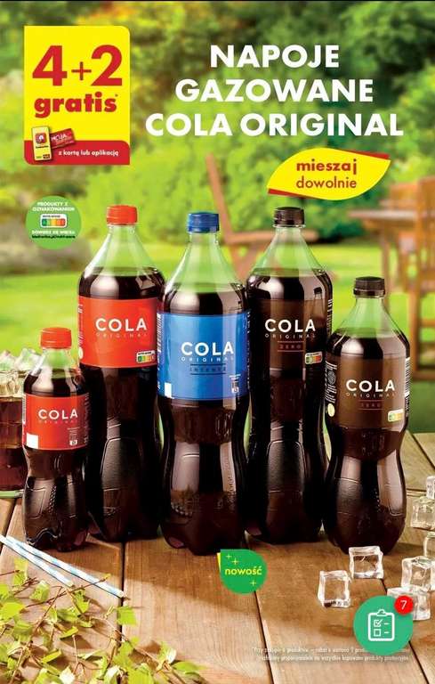 Cola Original - Napoje Gazowane 4+2 GRATIS (1,77zł LITR ZERO)